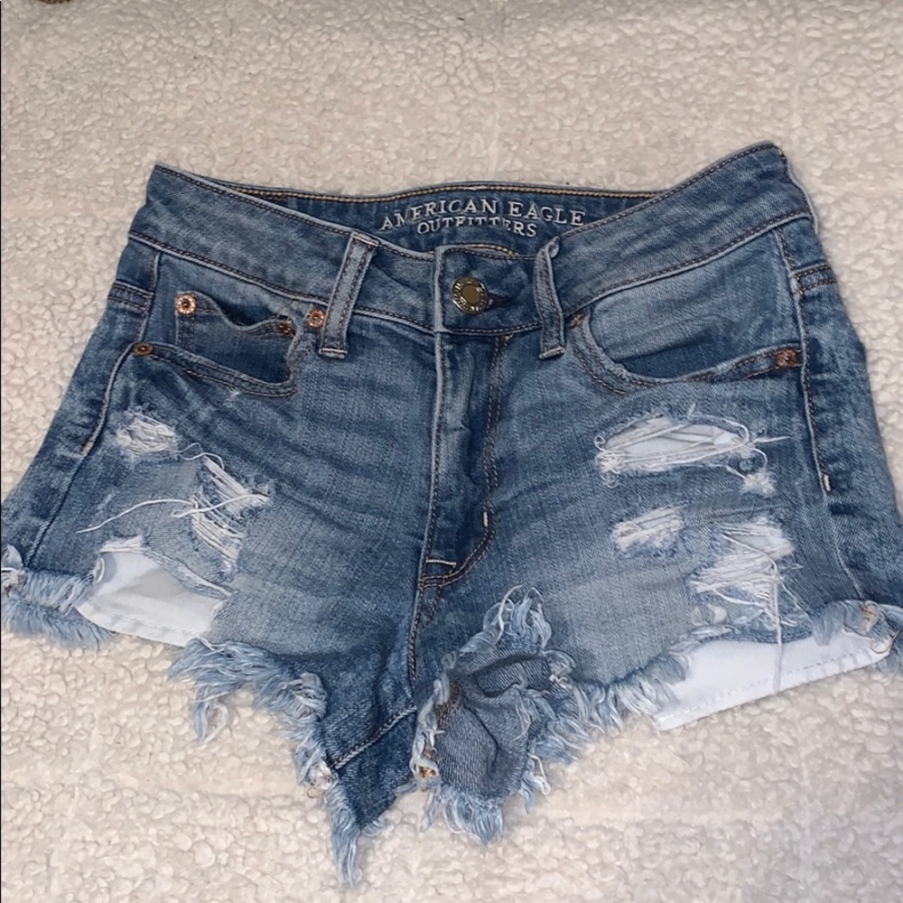 American Eagle hi-rise festival shorts